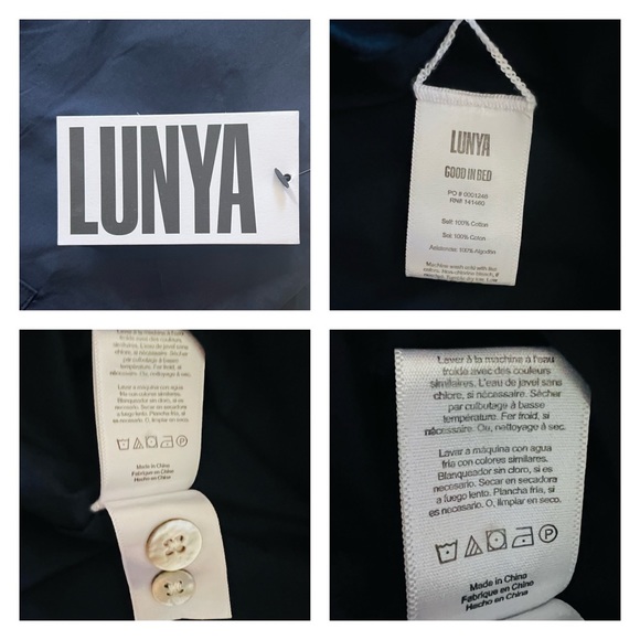 New! LUNYA Airy Cotton Long Sleeve Set PJ Pajamas - Picture 14 of 14